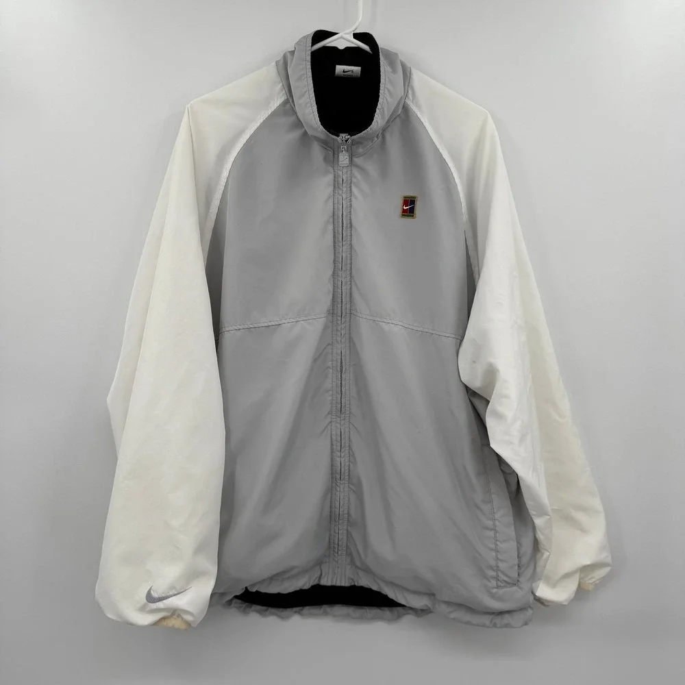 Vtg 90s Nike Challenge Court Jacket Bomber Track Windbreaker Andre Agassi large